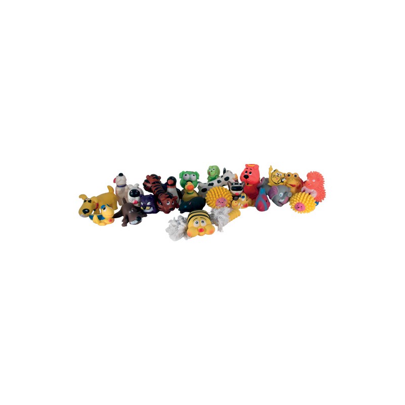 Set of 24 vinyl dog toys pets Chadog Corporate