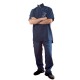 "Preciosa" blue short-sleeved overall