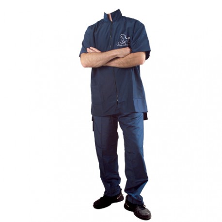 "Preciosa" blue short-sleeved overall