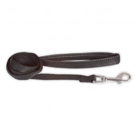 Doogy basic nylon lead with comfort handle - black