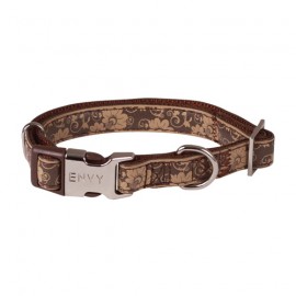 Envy Flora dog collars - Brown