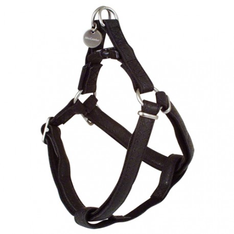 Mc leather dog harness - Black