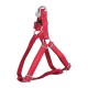 Mc leather dog harness - Red