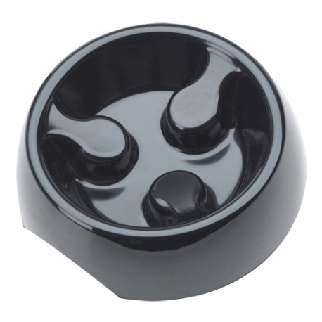 Anti splashing black bowls