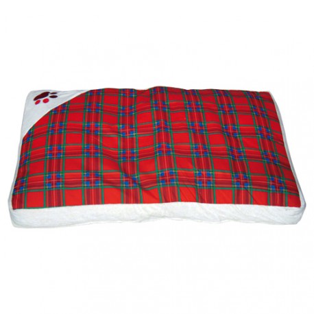 Doogy Scottish padded bed - Red