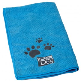 IdealDog set of 2 microfiber towels - Blue