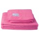 IdealDog set of 2 microfiber towels - Pink