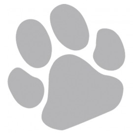 Paw stickers - Grey