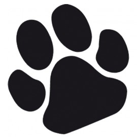 Paw stickers - Black