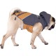 Doogy 2 in 1 tampa raincoat - grey / peach