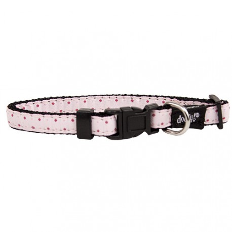 Doogy fantaisie collar - pink polka dot