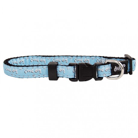 Doogy fantaisie collar - "Good dog" blue