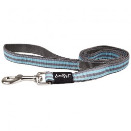 Doogy fantaisie lead - stripped grey and blue