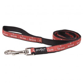 Doogy fantaisie lead - "Good dog" red