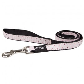 Doogy fantaisie lead - pink polka dot