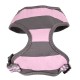 Doogy fantaisie tee-shirt harness - stripped grey and pink