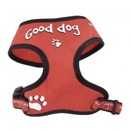 Doogy fantaisie tee-shirt harness - "Good dog" red