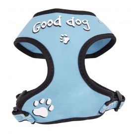 Doogy fantaisie tee-shirt harness - "Good dog" blue