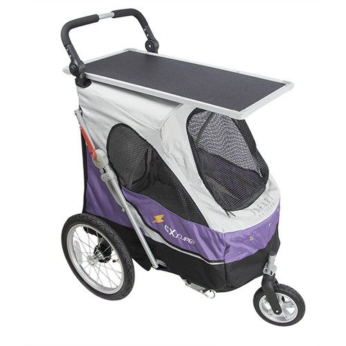 Dog stroller with grooming table on top 2025