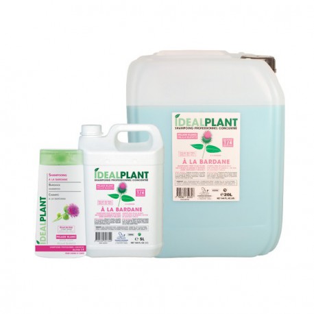 Idealplant white shampoo with burdock and thuja extracts