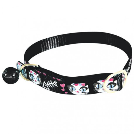 Ladycat cat collar - Black