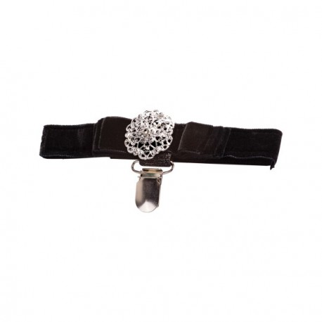Jewelled Velvet Armband-Medium 26-37 cm