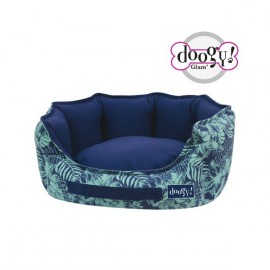 Padded Basket Jungle Blue Doogy