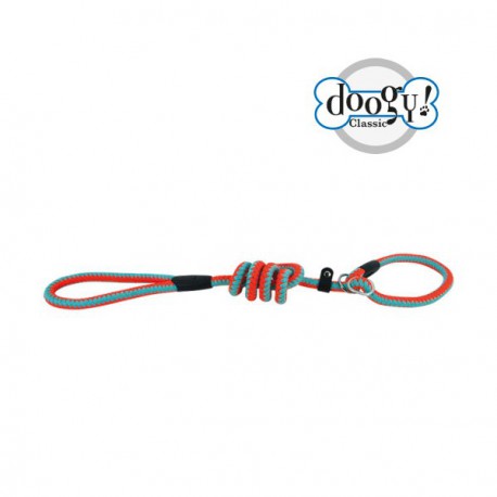 Lasso Nylon rope leash fluo orange/turquoise