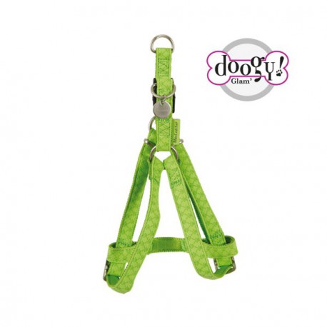 Mc leather dog harness - green