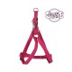 Mc leather dog harness - pink