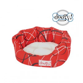 Doogy Padded Basket Holly Red 