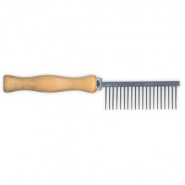 Idealdog large wooden handle comb