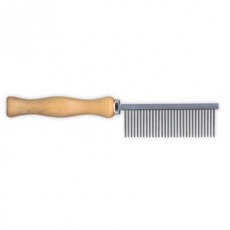 Idealdog large wooden handle comb