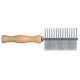 Idealdog fine wooden handle comb