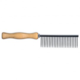 Idealdog flea wooden handle comb