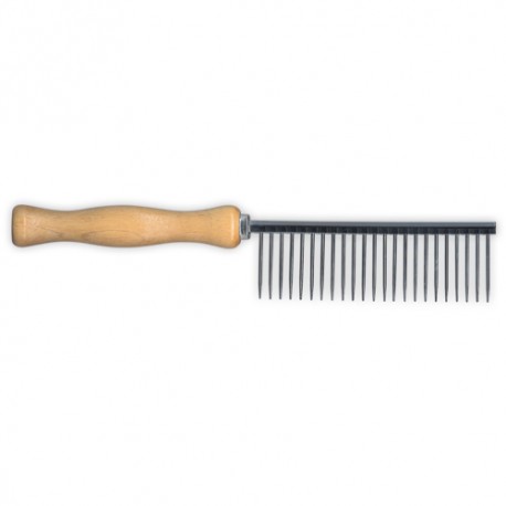 Idealdog flea wooden handle comb