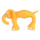 Slim orange elephant