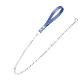 Amazone Leather Leashes And Chains Blue