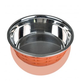 Orange Wicker Effect Bowl