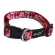 Dog collar Tahiti red