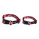 Dog collar Tahiti red