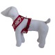 Dog t-shirt harness Tahiti red