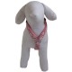 Dog adjustable harness Tahiti pink