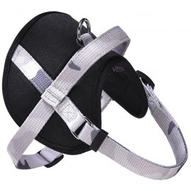 Dog easy harness camouflage grey
