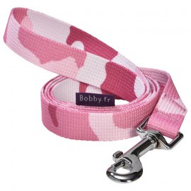 Dog lead easy camouflage pink