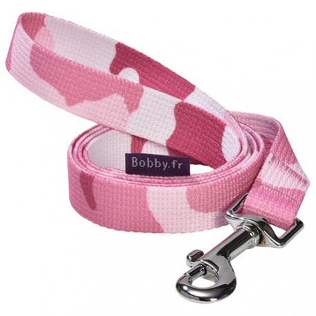 Dog lead easy camouflage pink