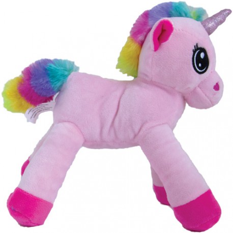 Pink plush unicorn