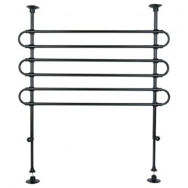 Adjustable dog partition straight stand