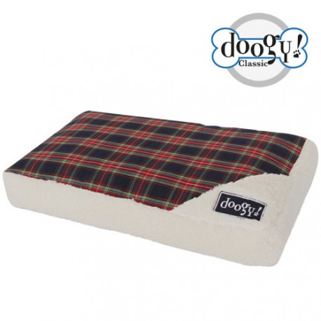 Doogy Scottish padded bed - Blue