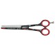 Straight scissors Black Roseline